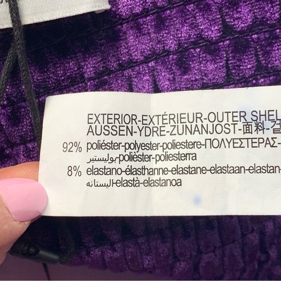 Zara Velvet Rhinestone Tube Top - Picture 7 of 11